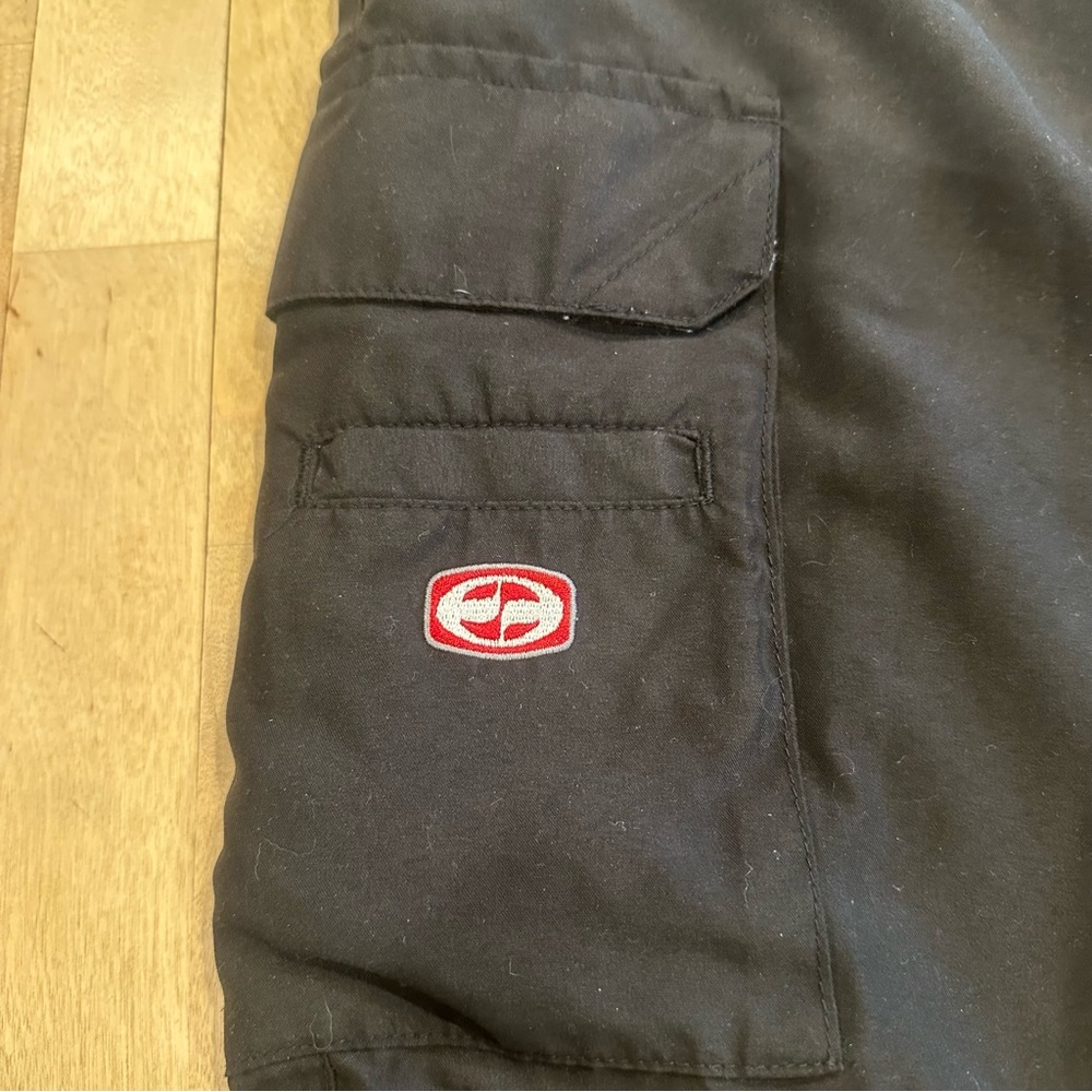 Vintage Y2K Split 32 Cargo Board Shorts Skater Opium Grunge Baggy Work Goth Punk - Picture 4 of 14